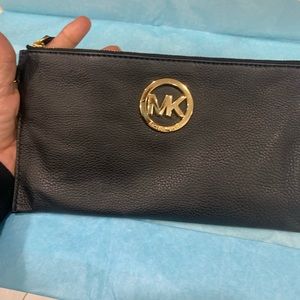 Michael Kors black wristlet - New Christmas Gift.